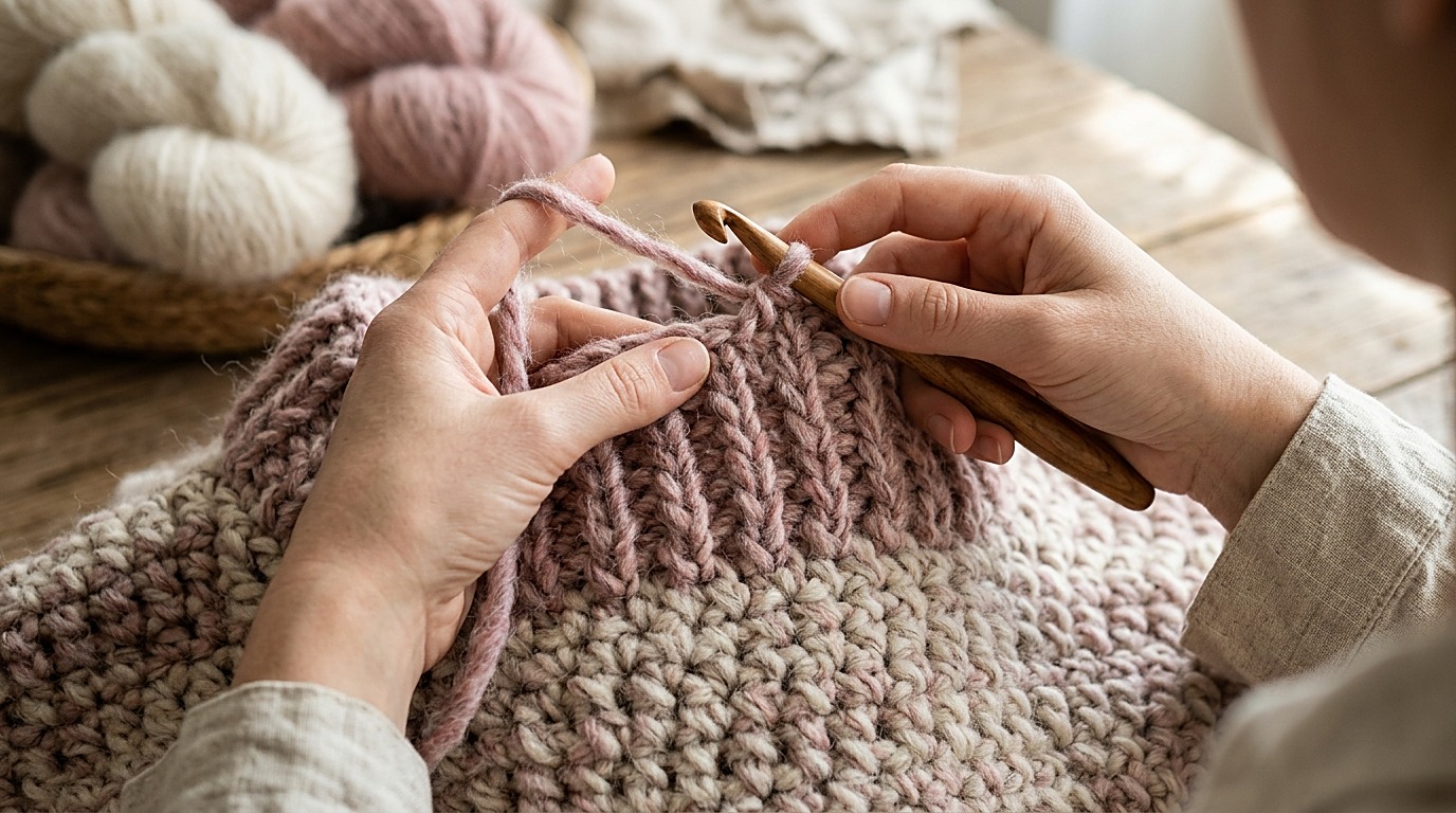 Cozy Everyday Crochet Pocket Shawl & Wrap Pattern